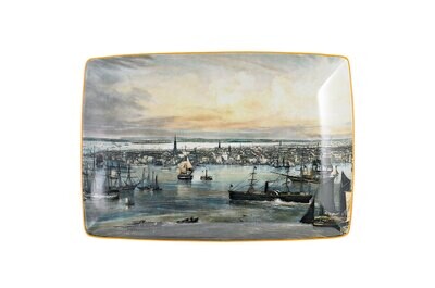 Mottahedeh New York Harbor Large Rectangular Tray MP1202, MPN: MP1202,