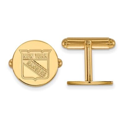 New York Rangers Cufflinkss Gold-plated Silver GP010RNG, MPN: GP010RNG, 886774742175