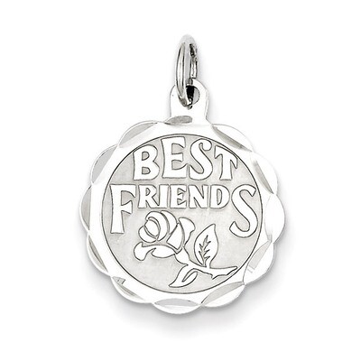 Best Friends Disc Charm Sterling Silver QC2335, MPN: QC2335, 883957569192