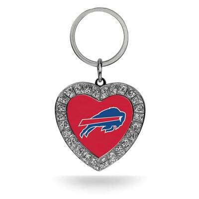 NFL Buffalo Bills Rhinestone Heart Key Ring GC7933, MPN: GC7933, 94746940126