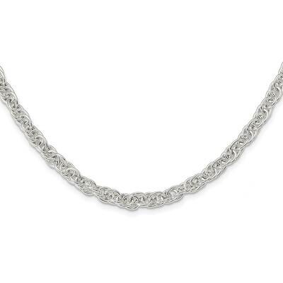 Fancy Link Necklace 18 Inch Sterling Silver Polished QG5969-18, MPN: QG5969-18,