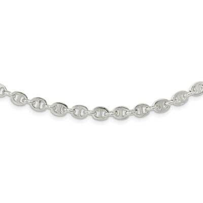 Fancy Link 18 Inch Necklace Sterling Silver Polished QG5967-18, MPN: QG5967-18, 191101781919