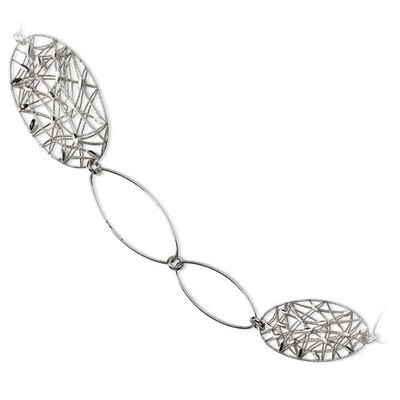 Fancy Necklace Sterling Silver QV418