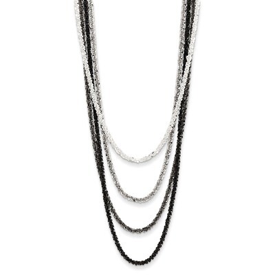 Fancy 16.5 Necklace Sterling Silver QH4917-16.5, MPN: QH4917-16.5, 191101208096