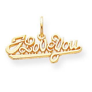 I Love You Charm 10k Gold 10C226, MPN: 10C226, 883957343808