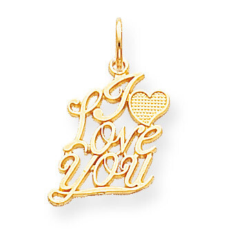 I Love You Charm 10k Gold 10C229, MPN: 10C229, 886774084251
