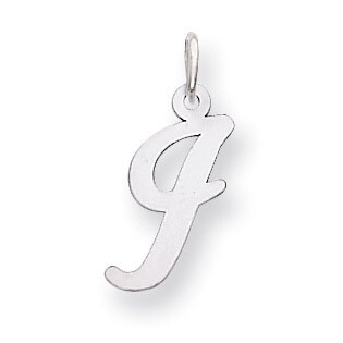 Medium Script Initial I Charm 14k white Gold YC661I, MPN: YC661I, 191101635090