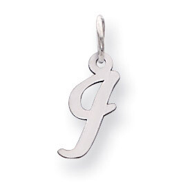 Small Script Initial I Charm 14k white Gold YC659I, MPN: YC659I, 191101634888