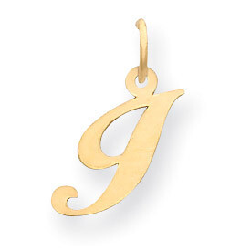 Initial I Charm 14K Gold Small Fancy Script YC650I, MPN: YC650I, 886774136554