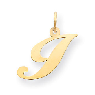 Initial I Charm 14K Gold Medium Fancy Script YC652I, MPN: YC652I, 886774136769