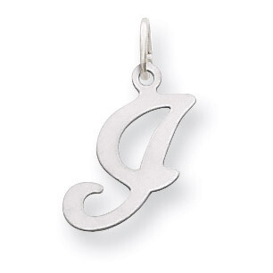 Die Struck Initial I Charm 14k White Gold YC249I, MPN: YC249I, 883957971247