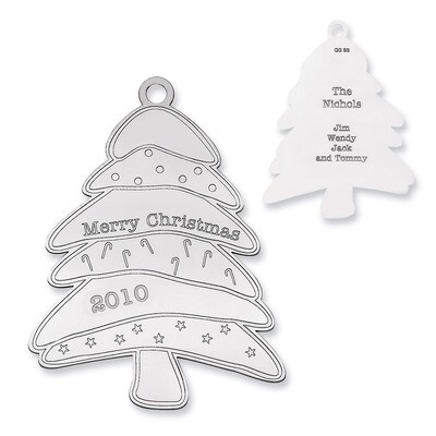 Christmas Tree Ornament Sterling Silver QQ362, MPN: QQ362,