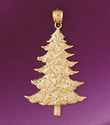 Dazzlers Jewelry Christmas Tree Pendant Necklace Charm Bracelet in Yellow, White or Rose Gold 5580,…