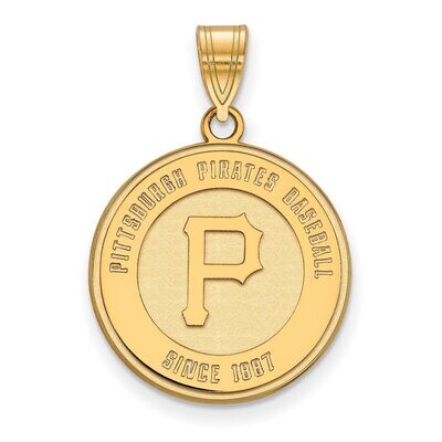 Pittsburgh Pirates Large Pendant Gold-plated Silver GP026PIR, MPN: GP026PIR, 886774929873