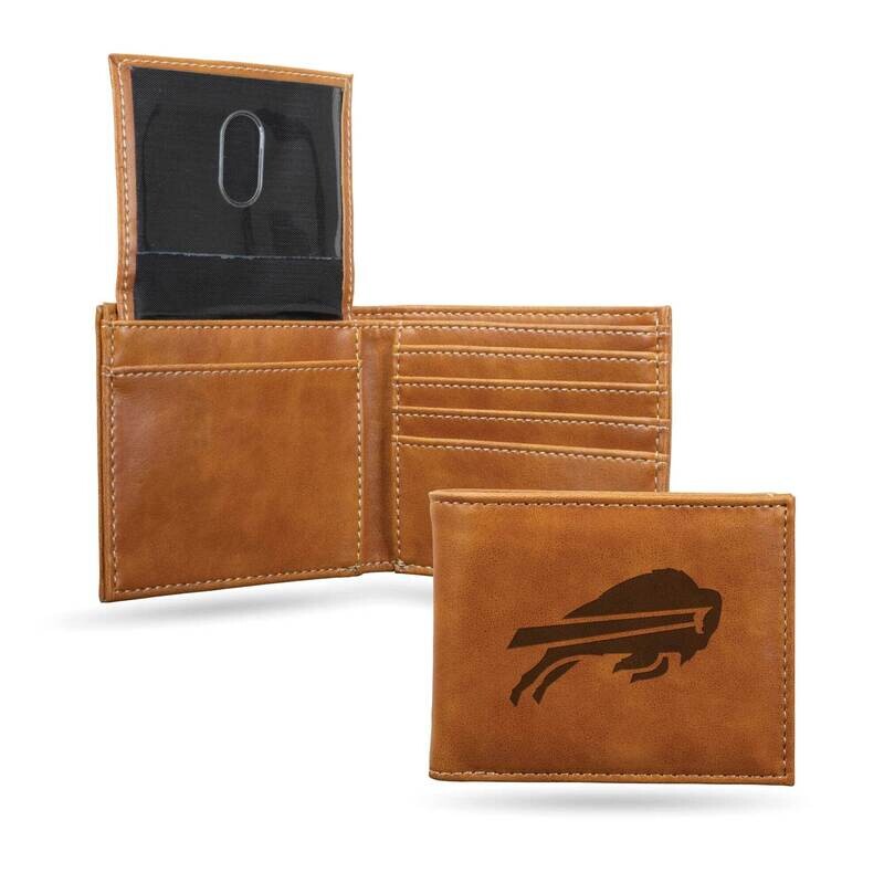 NFL Buffalo Bills Brown Faux Leather Bi-fold Wallet GC7259, MPN: GC7259, 767345880499