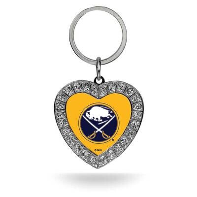 NHL Buffalo Sabres Rhinestone Heart Key Ring GC7965, MPN: GC7965, 94746940560