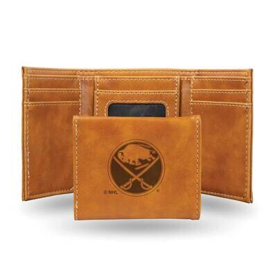 NHL Buffalo Sabres Brown Faux Leather Trifold Wallet GC7815, MPN: GC7815, 767345901248