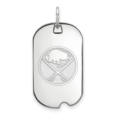 Buffalo Sabres Small Dog Tag Sterling Silver Rhodium-plated SS025SAB, MPN: SS025SAB, 191101154126