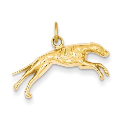 Greyhound Charm 14k Gold D3467, MPN: D3467, 886774093604
