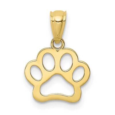 Dog Paw Pendant 10k Gold 10C4614, MPN: 10C4614,