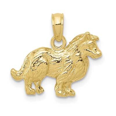 Collie Dog Pendant 10k Gold 10C3508, MPN: 10C3508,
