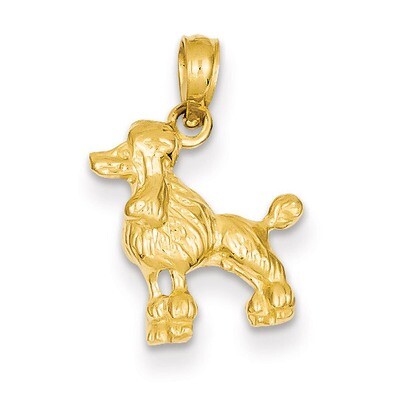 Poodle Dog Pendant 14k Gold C3515, MPN: C3515, 637218000364