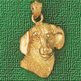 Dazzlers Jewelry Dog Pendant Necklace Charm Bracelet in Yellow, White or Rose Gold 2115, MPN: DZ-21…