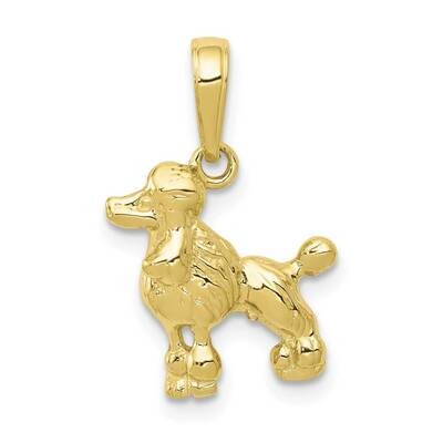 Poodle Dog Pendant 10k Gold 10C3515, MPN: 10C3515,