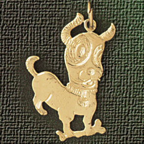 Dazzlers Jewelry Schnauzer Dog Pendant Necklace Charm Bracelet in Yellow, White or Rose Gold 2203, …