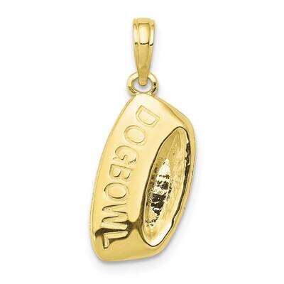 Dog Bowl Pendant 10k Gold 10D4228, MPN: 10D4228,