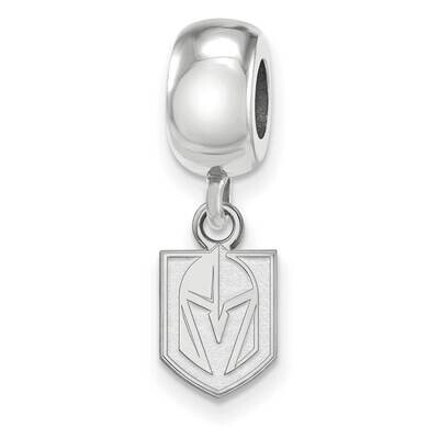 Vegas Golden Knights Bead Charm Extra-Small Dangle Sterling Silver Rhodium-plated SS017VGK, MPN: SS…