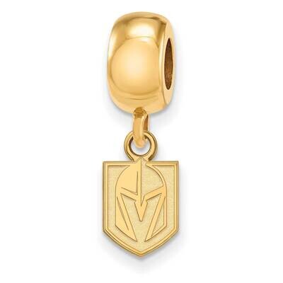 Vegas Golden Knights Bead Charm Extra-Small Dangle Gold-plated Sterling Silver GP017VGK, MPN: GP017…