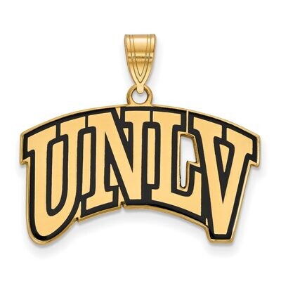 University of Nevada Las Vegas Large Enamel Pendant Gold-plated Silver GP010UNL, MPN: GP010UNL, 886…