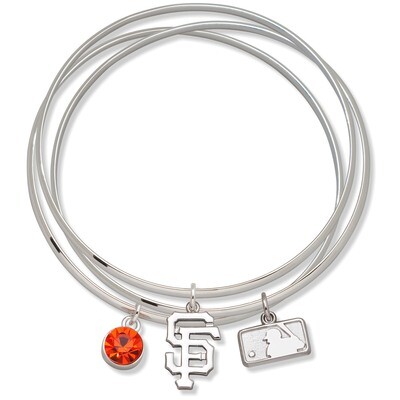 San Francisco Giants Batterman Triple Bangle Bracelet GITTBB-MLB