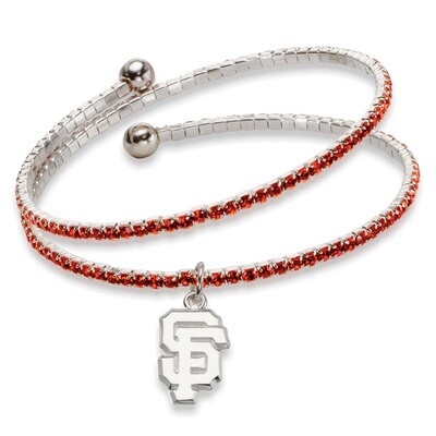 San Francisco Giants Amped Logo Crystal Bracelet GIT077BR-CR