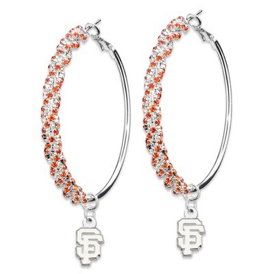 San Francisco Giants Amped Logo Crystal Earrings GIT077ER-CR