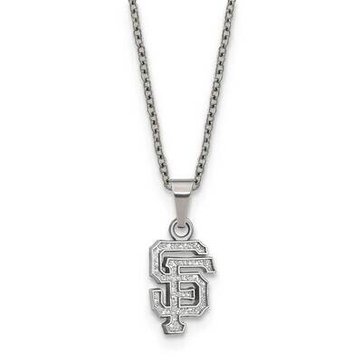 MLB San Francisco Giants Pendant with 2 inch Extender Neckla Stainless Steel ST516GIT, MPN: ST516GI…