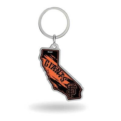 MLB San Francisco Giants-California State Shaped Key Ring GC8011, MPN: GC8011, 767345747136