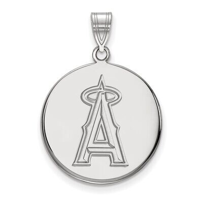 Los Angeles Angels Large Disc Pendant Sterling Silver SS015ANG, MPN: SS015ANG, 886774627373