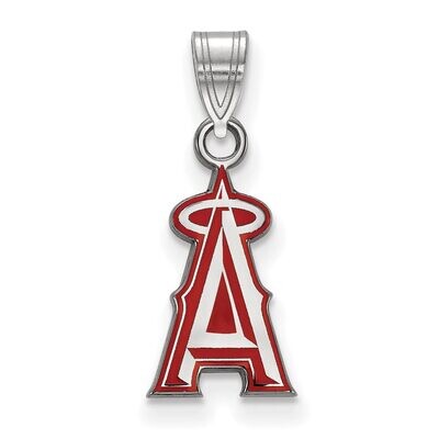 Los Angeles Angels Small Enamel Pendant Sterling Silver SS009ANG, MPN: SS009ANG, 886774625577