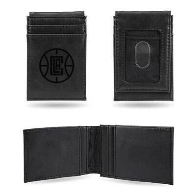 NBA LA Clippers Black Faux Leather Front Pocket Wallet GC7462, MPN: GC7462, 767345895257