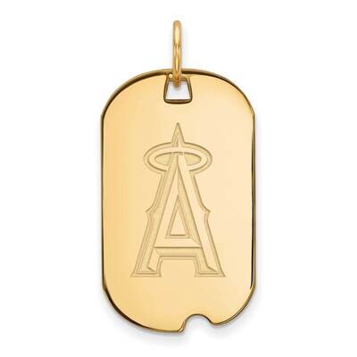 MLB Los Angeles Angels Small Dog Tag Gold-plated Sterling Silver GP020ANG, MPN: GP020ANG, 883957895…
