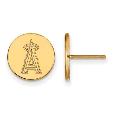 Los Angeles Angels Small Disc Earring Gold-plated Silver GP017ANG, MPN: GP017ANG, 886774920610
