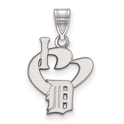 Detroit Tigers Large I love Logo Sterling Silver SS020TIG, MPN: SS020TIG, 886774629001