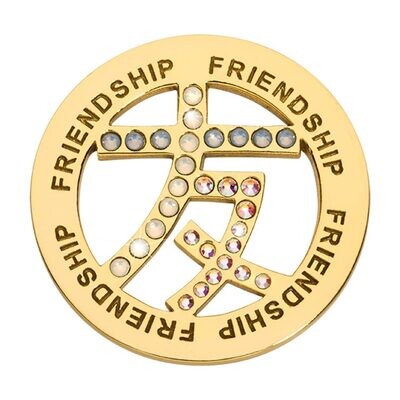 Nikki Lissoni Chinese Sign For Friendship Gold-plated 33mm Coin C1620GM, MPN: C1620GM, 8719075304044