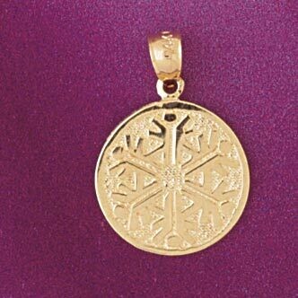 Dazzlers Jewelry Christmas Snowflake Pendant Necklace Charm Bracelet in Yellow, White or Rose Gold …