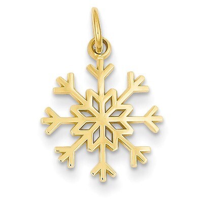Snowflake Charm 14k Gold C1076, MPN: C1076, 883957854854