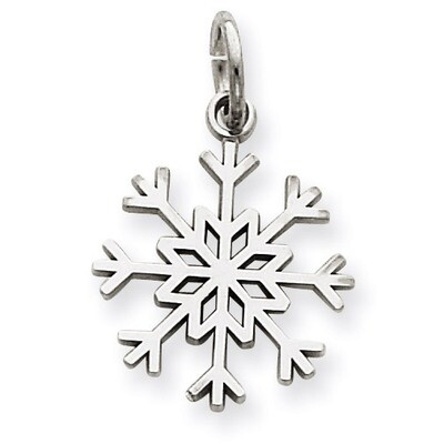 Snowflake Charm 14k White Gold WCH60, MPN: WCH60, 883957342849