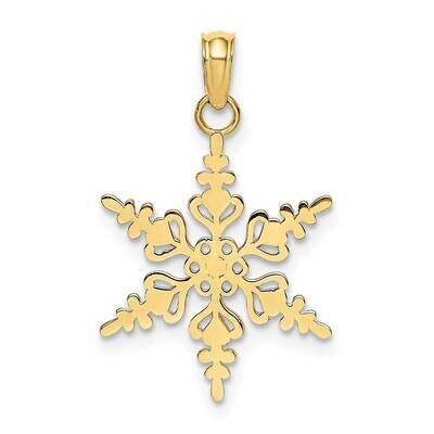 Snowflake Charm 10k Gold Polished 10K4743, MPN: 10K4743,