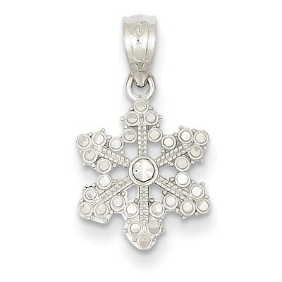 Snowflake Pendant 14k White Gold YC495, MPN: YC495, 886774073613